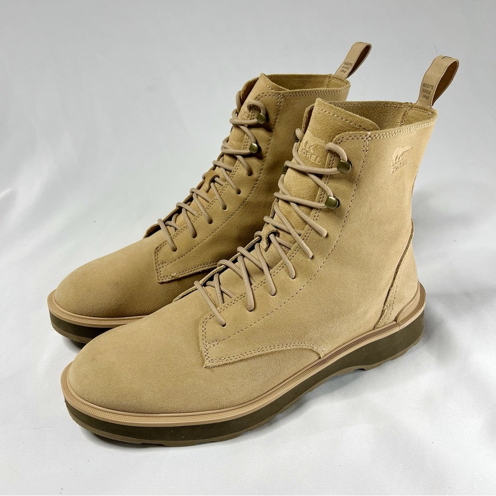 Sorel Men’s Hi-Line Genuine Suede Leather Tan Lace Up Boots Size 12 - Picture 7 of 10